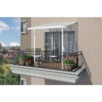 NADSTREŠEK ZA TERASO PALRAM SIERRA, BELA/TRANSPARENT 2,3X2,3M - slika 3